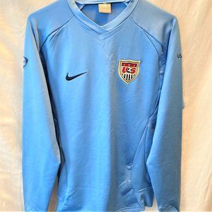 NEW Nike USA Soccer Women Training Top M L Blue 56323 Discount Shipping!!